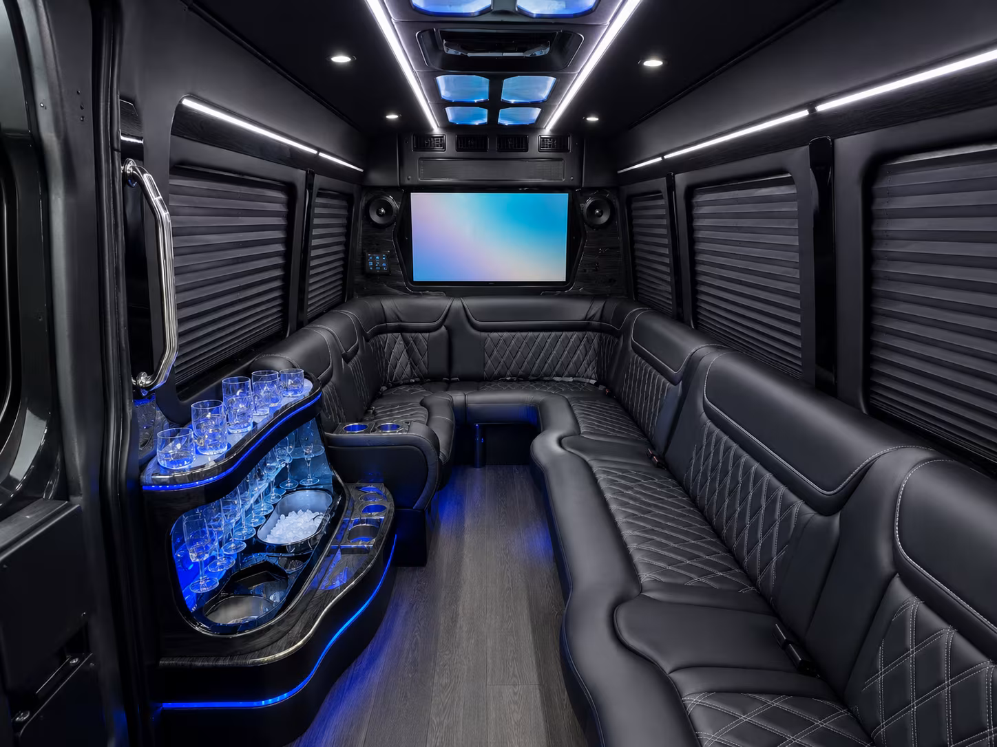 surprise sprinter limousine interior